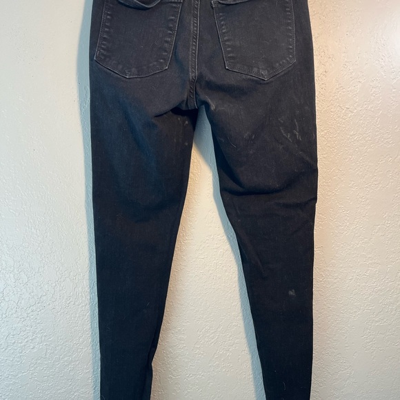 GAP Vintage Y2K Black Skinny Jeans SZ 4 Straight Leg Dark Wash Bootcut High-Rise - Picture 7 of 12